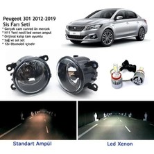 Bagajon Peugeot 301 2012-2019 Beyaz LED Xenon Sis Farı Seti