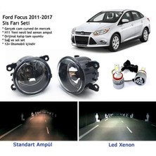 Bagajon Focus 2011-2017 Beyaz LED Xenon Sis Farı Seti