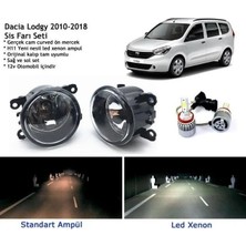Bagajon Dacia Lodgy Beyaz LED Xenon Sis Farı Seti