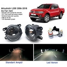 Bagajon Mitsubishi L200 2010-2018 Beyaz LED Xenon Sis Farı Seti