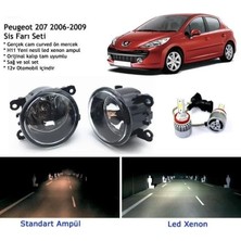 Bagajon Peugeot 207 2006-2009 Beyaz LED Xenon Sis Farı Seti
