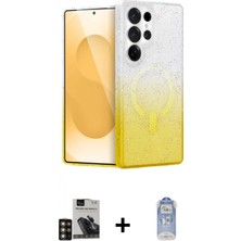Pileli Store Pilelistore™ Galaxy S24 Ultra Kılıf Eksen Minimal Özel Seri - Siyah Joko Magic 5d Cam + Pvd Metal Kamera Lens - Gd