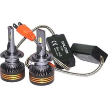 Bagajon Evolution Volvo V40 1995-2022 Çift Gözlü Kısa Far H7 Beyaz LED Xenon 22000 Lümen