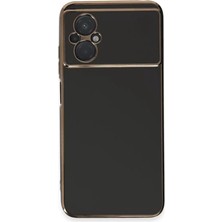 SDT Newface Xiaomi Poco M5 Kılıf Volet Silikon - Siyah