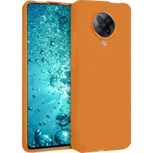 SDT Newface Xiaomi Redmi K30 Pro Kılıf Nano Içi Kadife Silikon - Turuncu