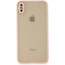 SDT Newface Apple iPhone Xs Max Kılıf Montreal Silikon Kapak - Pembe