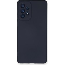 SDT Newface Samsung Galaxy A53 5g Kılıf Nano Içi Kadife Silikon - Lacivert