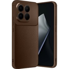 SDT Newface Xiaomi Mi 15T Auto Focus Karbon Kapak - Kahverengi