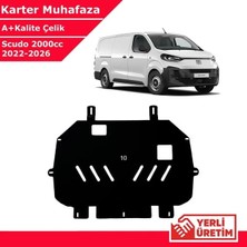 Bagajon Fiat Scudo 2000CC 2022-2026 Çelik Karter Muhafaza Çelik Koruma Sacı A+ Kalite Yerli Üretim