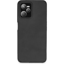 SDT Newface Realme C35 Kılıf Loop Deri Silikon - Siyah