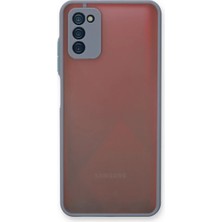SDT Newface Samsung Galaxy A03S Kılıf Montreal Silikon Kapak - Gri