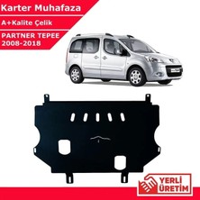 Bagajon Peugeot Partner Tepee 2008-2018 Çelik Karter Muhafaza Çelik Koruma Sacı A+ Kalite Yerli Üretim