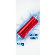 Sezy Original INR 26650 5000mAh Şarj Edilebilir Pil 3.7 V