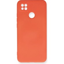 SDT Newface Xiaomi Redmi 9c Kılıf Nano Içi Kadife Silikon - Turuncu
