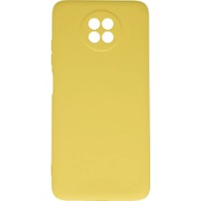 SDT Newface Xiaomi Redmi Note 9 5g Kılıf Nano Içi Kadife Silikon - Sarı