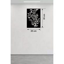 SDT Tavus Kuşu ve Doğa Temalı Ahşap Duvar Tablosu - 25X35 cm Lazer Kesim Pano