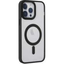 SDT Newface Apple iPhone 14 Pro Kılıf Room Magneticsafe Silikon - Siyah
