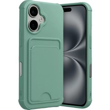 SDT Newface Apple iPhone 17 Kelvin Kartvizitli Silikon - Açık Yeşil