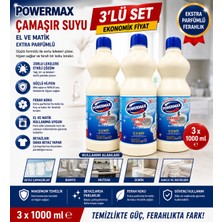 Powermax El Matik Çamaşır Suyu 1000 ml x 3 Adet Toplam 3 Lt Ekonomik Set