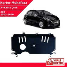 Bagajon Peugeot 208 2013-2020 Çelik Karter Muhafaza Çelik Koruma Sacı A+ Kalite Yerli Üretim