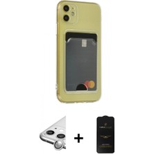 Pileli Store Pilelistore™ iPhone 11 Kılıf Doruk Klasik Koleksiyonu - Siyah 6d Antistatik Mat Seramik Hayalet Nano Ekran Koruyucu + Raze Metal Kamera Lens - Gs