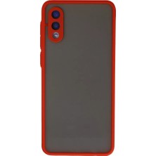 SDT Newface Samsung Galaxy A02 Kılıf Montreal Silikon Kapak - Kırmızı