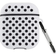 SDT Newface Apple Airpods 3 (3.nesil) Spor Delikli Kılıf - Gri-Siyah