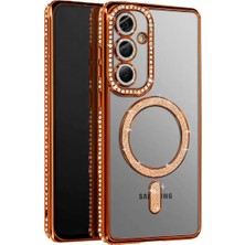 SDT Newface Samsung Galaxy A37 5g Joke Simli Magneticsafe Kılıf - Turuncu