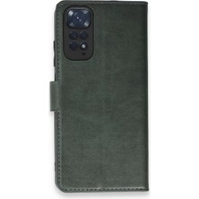 SDT Newface Xiaomi Redmi Note 11 Pro Kılıf Trend S Plus Kapaklı Kılıf - Yeşil