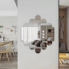 SDT 40X40 cm Kırılmaz Pleksi Dekoratif Duvar Aynası - Modern Tasarım 1. Sınıf Akrilik Ayna