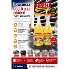 Powermax Güçlü Leke Sökücü 1000 ml x 2 Adet Toplam 2 Lt Ekonomik Set