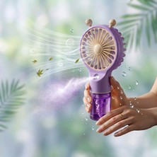 Laptify 4 Kademeli Taşınabilir Şarjlı El Fanı, Buharlı Taşınabilir El Fanı Fan, Su Hazneli Buharlı Taşınabilir El Fanı, Nemlendirici
