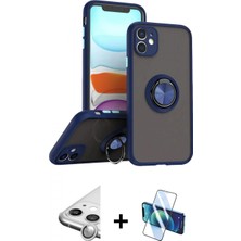 Pileli Store Pilelistore™ iPhone 11 Kılıf Yörünge Çizgi - Siyah 3D Antistatik Seramik Nano Ekran Koruyucu + Raze Metal Kamera Lens - Gs