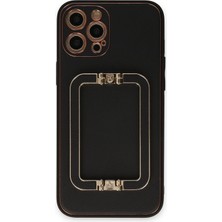 Durukar®  iPhone 12 Pro Kılıf Coco Elit Kapak - Siyah