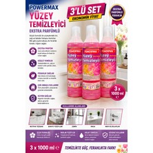 Powermax Yüzey Temizleyici 1000 ml x 3 Adet Toplam 3 Lt Ekonomik Set