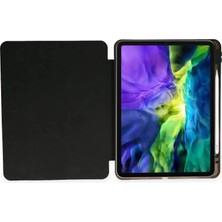 Colezium Ipad Pro 11 (2024) Kılıf Kalemlikli Mars Tablet Kılıfı - Siyah