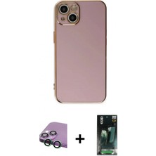 Marsilyan™- iPhone 15 Kılıf Yankı Serisi - Şeffaf 360 Full Body Arka Koruyucu + Raze Metal Kamera Lens - Yl