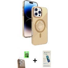 Marsilyan™- iPhone 16 Pro Kılıf Nova Modern Prime - Şeffaf Pasifik Cam Ekran Koruyucu + Raze Metal Kamera Lens - Cltm