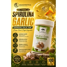 White Balance Spirulina Garlic Granül Balık Yemi - Sarımsak ve Spirulina Içerikli Özel Formül - Premium Balık Yemi - 100 ml