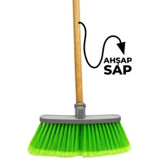 KEP Ahşap Saplı, Orta Boy Oto Fırça, Hortum Girişli