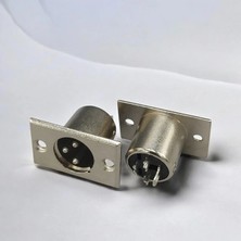Hq Speed XLR Canon Konnektör 3 Pin Erkek Şase | Mikrofon Mixer Sahne Ses Balanced Bağlantı