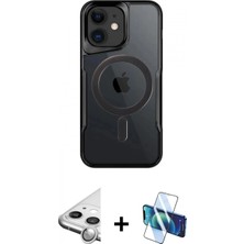 Pileli Store Pilelistore™ iPhone 11 Kılıf Yadigar Klasik Özel Seri - Siyah 3D Antistatik Cam Ekran Koruyucu + Raze Metal Kamera Lens - Gs