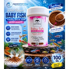 White Balance Baby Fish Granül Yem - Yavru Balık Yemi - Özel Formül - 100 ml - Yavru Balıklar Için Güvenli Kullanım