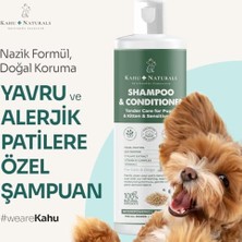 SDT Group Kahu Naturals Tendercare Şampuan ve Nemlendirici, Yavru ve Hassas Cilde Sahip Kedi ve Köpekler Için, Hipoalerjenik, Bitkisel Ekstrakt, 250 ml