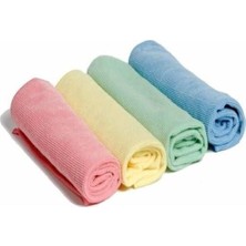 SDT Group Mikrofiber Temizlik Bezleri (4’lü Paket) Araba Yıkama, Ev Temizleme ve Evcil Hayvan Kurutma Bezleri Için Güvenli Cam Toz Bezi