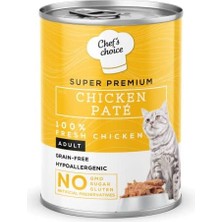 SDT Group Chef's Choice Yetişkin Kediler Için, Tahılsız, Hipoalerjenik, Tavuk Etli Ezme, 400 G x 12 Adet