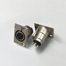 Hq Speed XLR Canon Şase 3 Pin Dişi | Mikrofon Mixer Sahne Ses Ekipmanı Panel Montaj