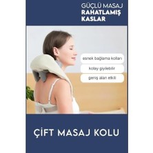 SDT Group Şarjlı Boyun Omuz ve Bacak Masaj Aleti Isıtmalı Insan Eli Yogurma Hissi Ovmalı Şarjlı Boyun Sırt Akupresür Masaj Cihazı 3D Masaj