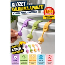 Open City 1 Adet Mantar Tasarımlı Klozet Kapağı Kaldırma Aparatı Silikon Hijyenik Tutacak Renkli 24 cm