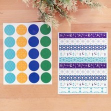 SDT Group Seti, Ottoman 3.2 cm - Ramazan Motifleri 13.8x1.6 cm 1er Sayfa